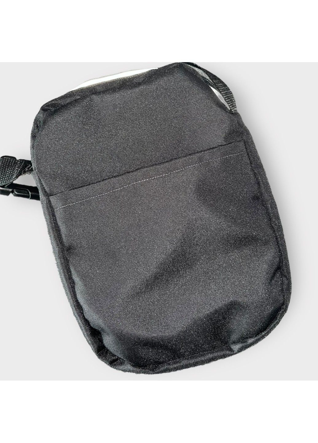 Чорна чоловіча сумка на плече SviPashka із текстилю зі світловідбиваючими блискавками No Brand (315725138)