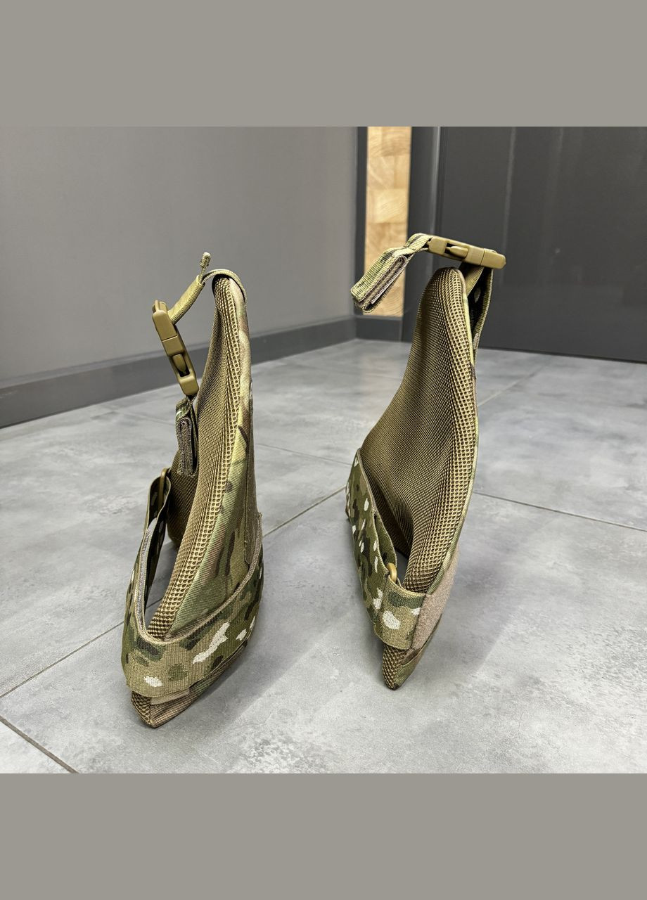 Баллистическая защита бедер 1 класса, Расширенная, Мультикам, защита ног от обломков, баллистический пакет 1 класса Добронь (362602060)