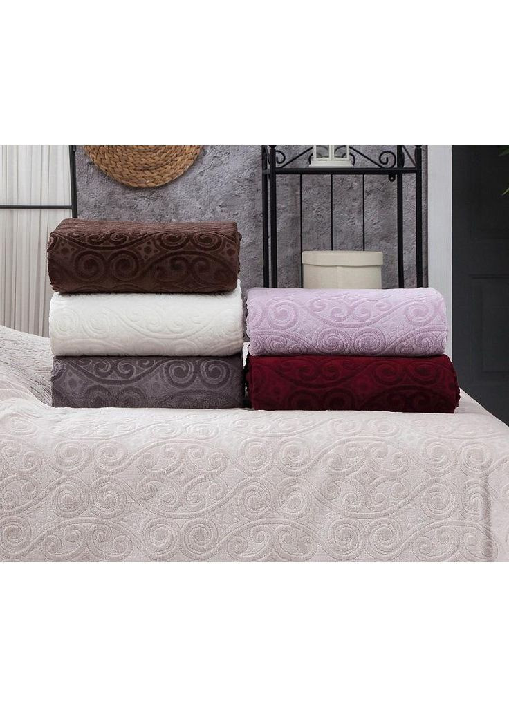 Велюрова простирадло 200х220 см м'яке простирадло для сну з махровою стороною для комфортного відпочинку Belizza (368989614)