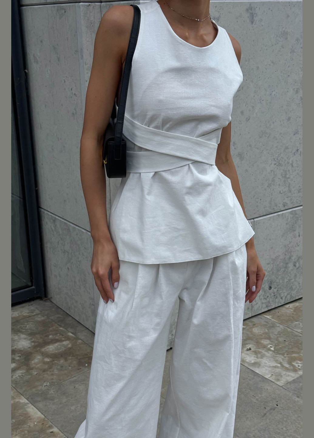 Стильный костюм двойка из льна Jadone Fashion (297669749)