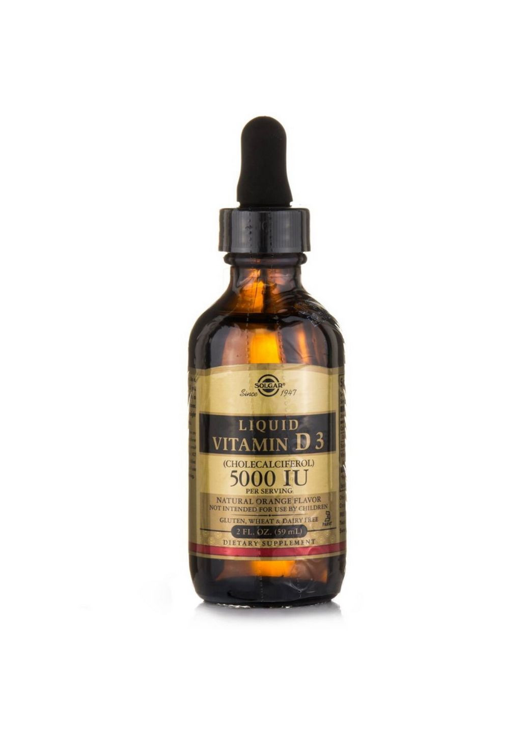 Вітаміни та мінерали Vitamin D3 125 mcg, 59 мл Solgar (293417751)