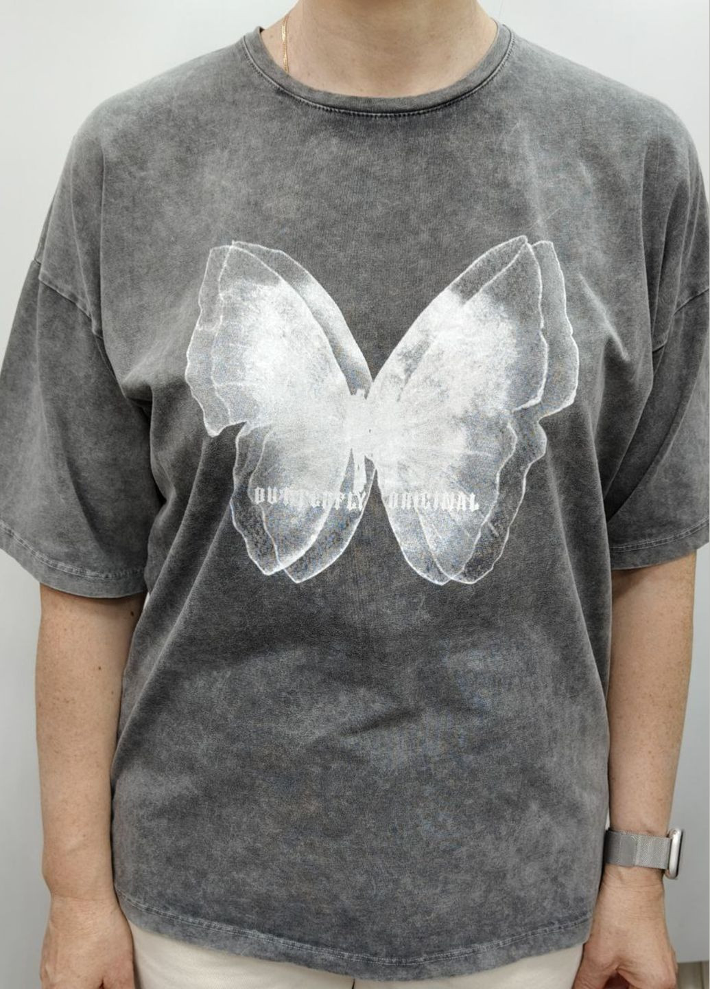 Сіра літня футюолка BLUELAND