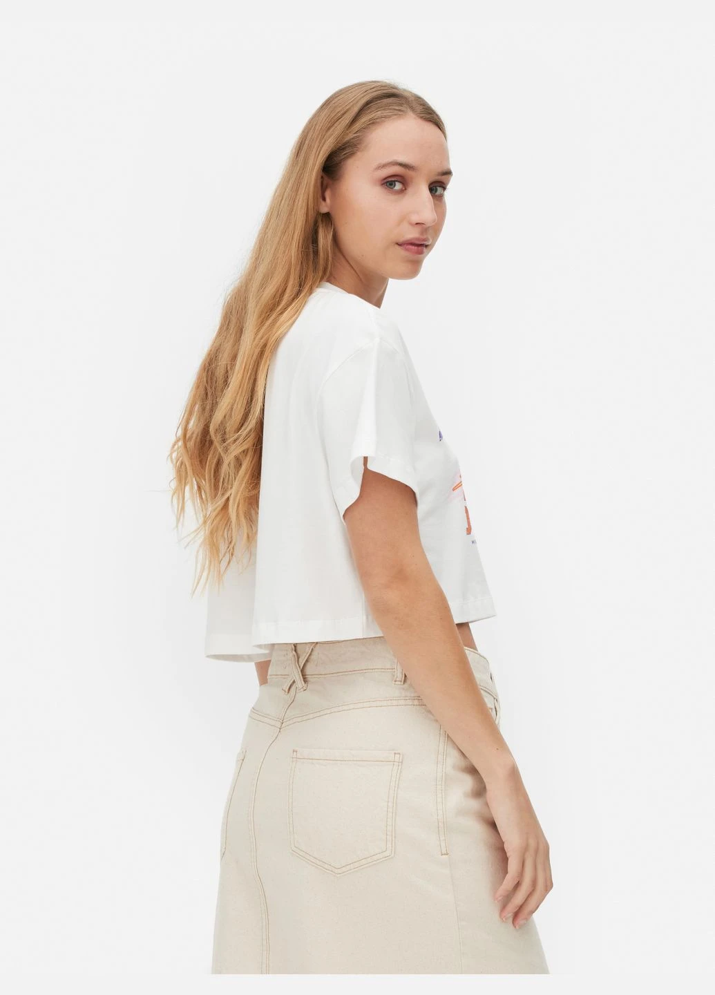Топ літо,білий з принтом, Primark (345645000)