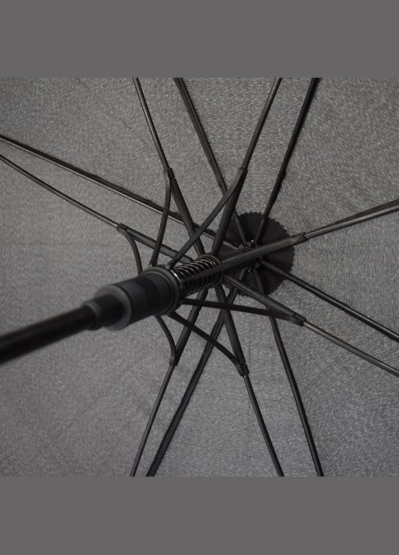 Чёрный зонт-трость полуавтомат, с карбоновым держателем и прорезиненой изогнутой ручкой supreme Gildan (279540635)