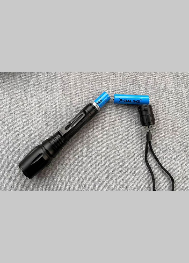 Ліхтар ручний акумуляторний BL-8668 з кліпсою та ремінцем зум CREE T6 2x18650 ZOOM X-Balog (297332040)