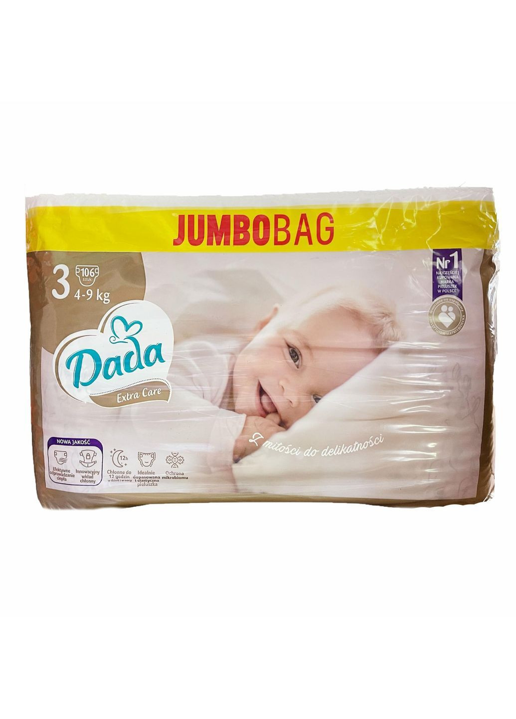 Підгузки Extra Care 3 Midi 4-9 кг 106 шт (105500013) Dada (369458407)