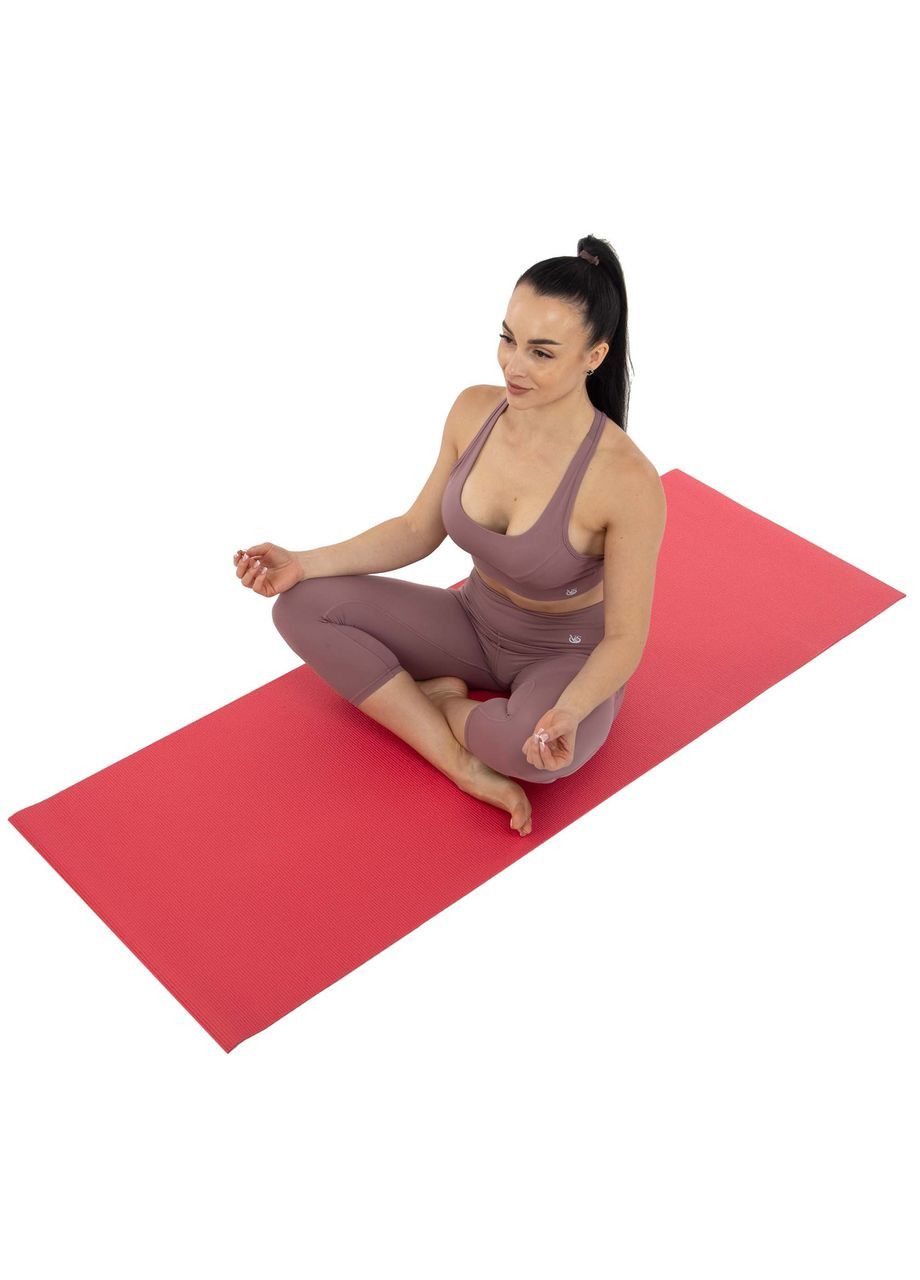 Килимок для фітнесу та йоги PVC 8мм (розмір 173x61x0,8см, кораловий) (FI-8725_Кораловий) SP-Sport (361436914)