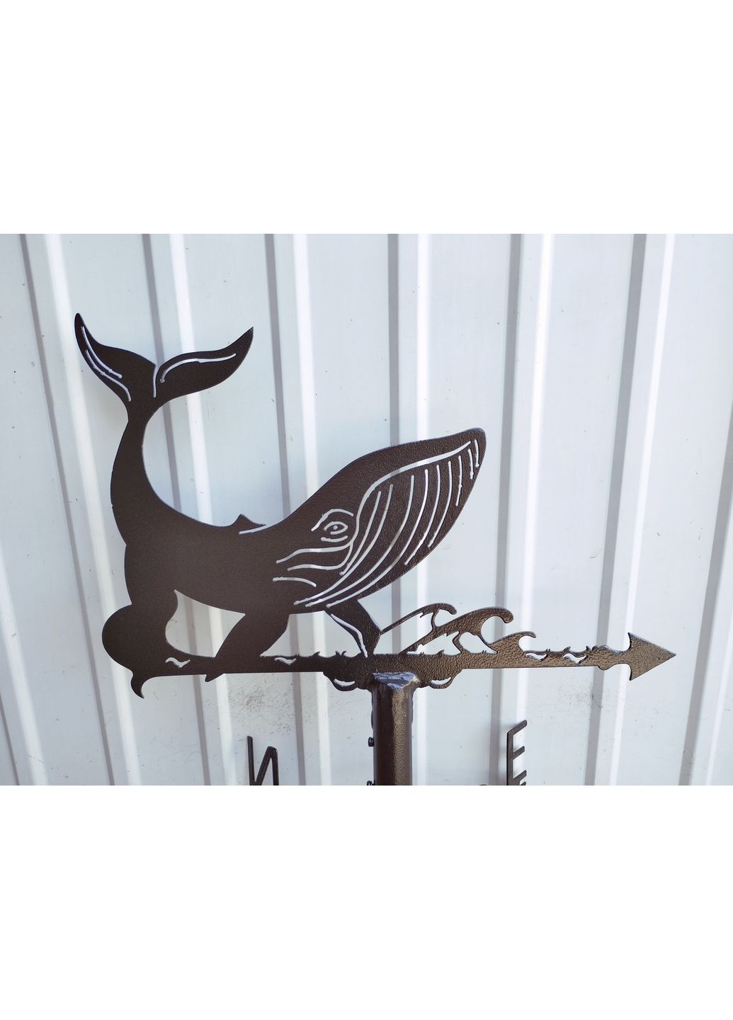 Флюгер на дом Кит, флюгер на крышу из металла 2 мм. No Brand (368896668)