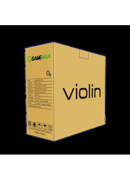 Корпус mini ITX case з бж ITX 180W Violin Silver GameMax (360421760)