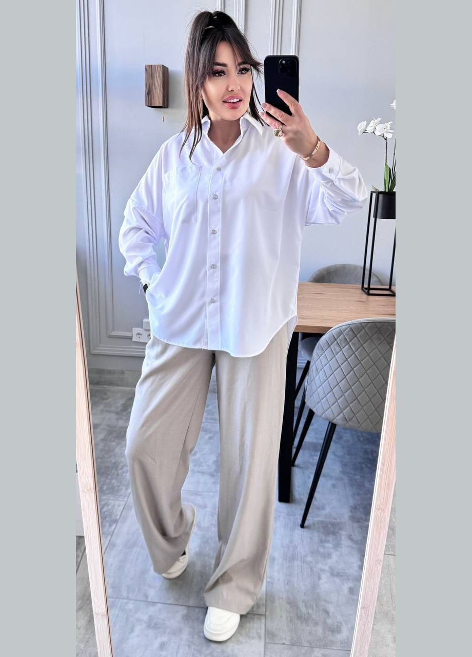 Сорочка оверсайз із легкої тканини софт Vakko (335003820)