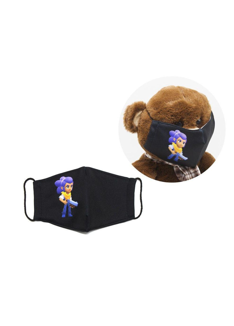 Багаторазова 4-х шарова "BRAWL STARS" розмір 3, 7-14 років (mask2NEW) MIC (362439479)