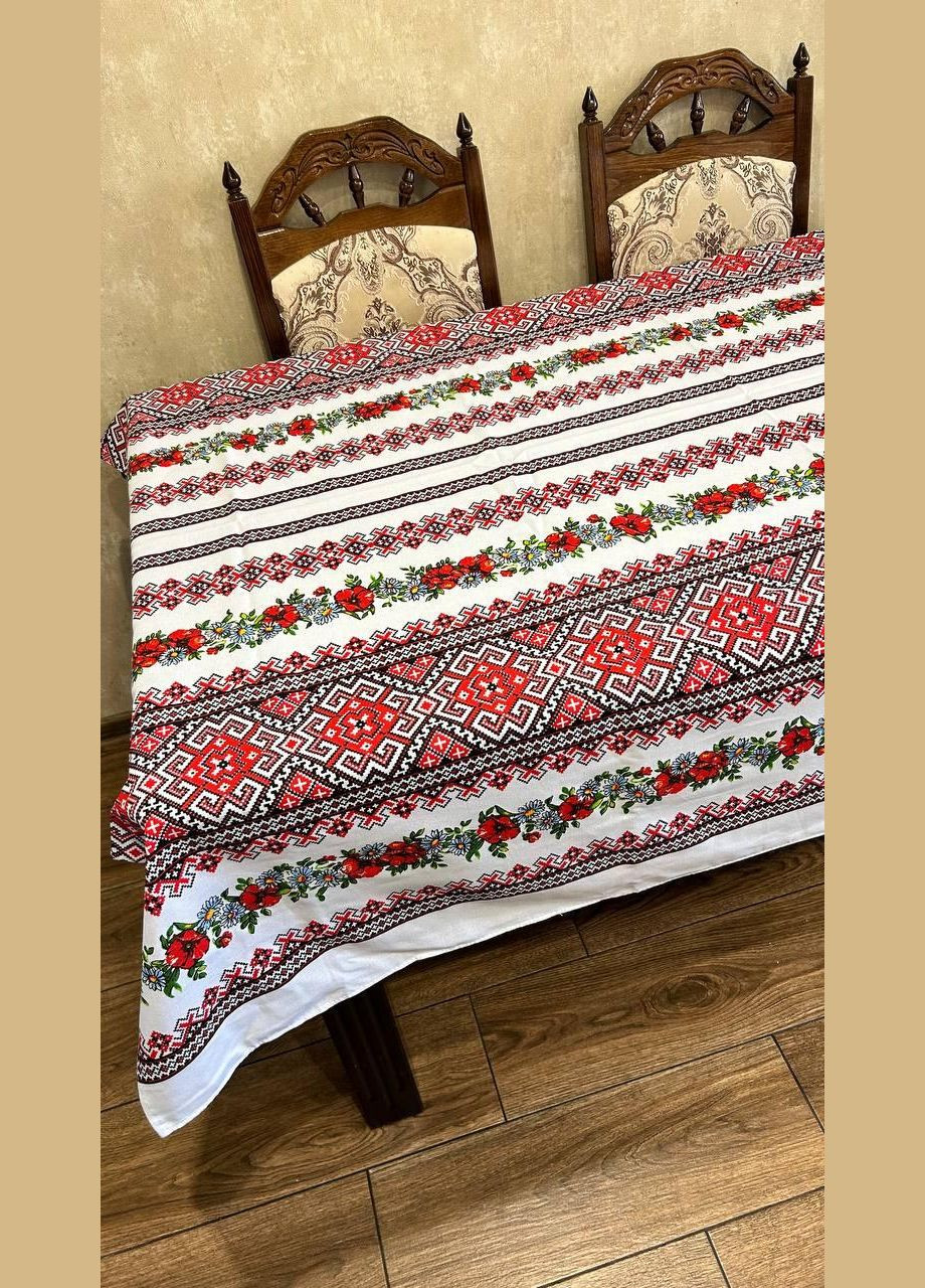 Скатерть с украинским орнаментом гипоаллергенная 150х220 см (П4КЕ05020-53) No Brand (306633483)