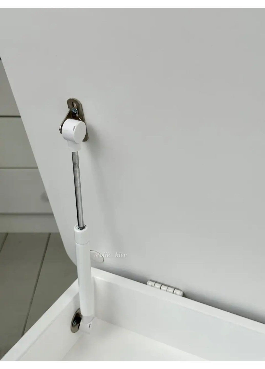 Дитячий столик з ящиком для олівців + стільчик Ведмедик (Білий) No Brand (331639661)