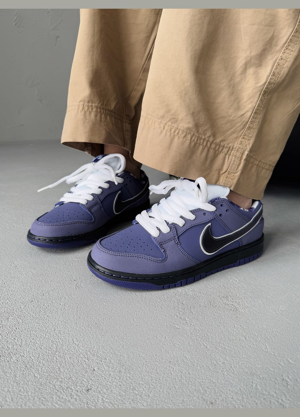 Фиолетовые демисезонные кроссовки мужские и женские nike sb dunk low purple lobster | найк сб данк фиолетовые No Brand