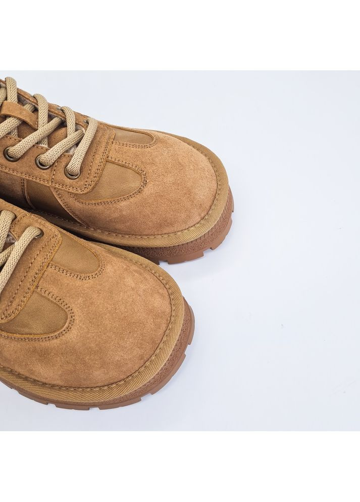 Зимние ботинки (р) рыжий замша 0-1-1-z-12-zm-059-1 Lifexpert