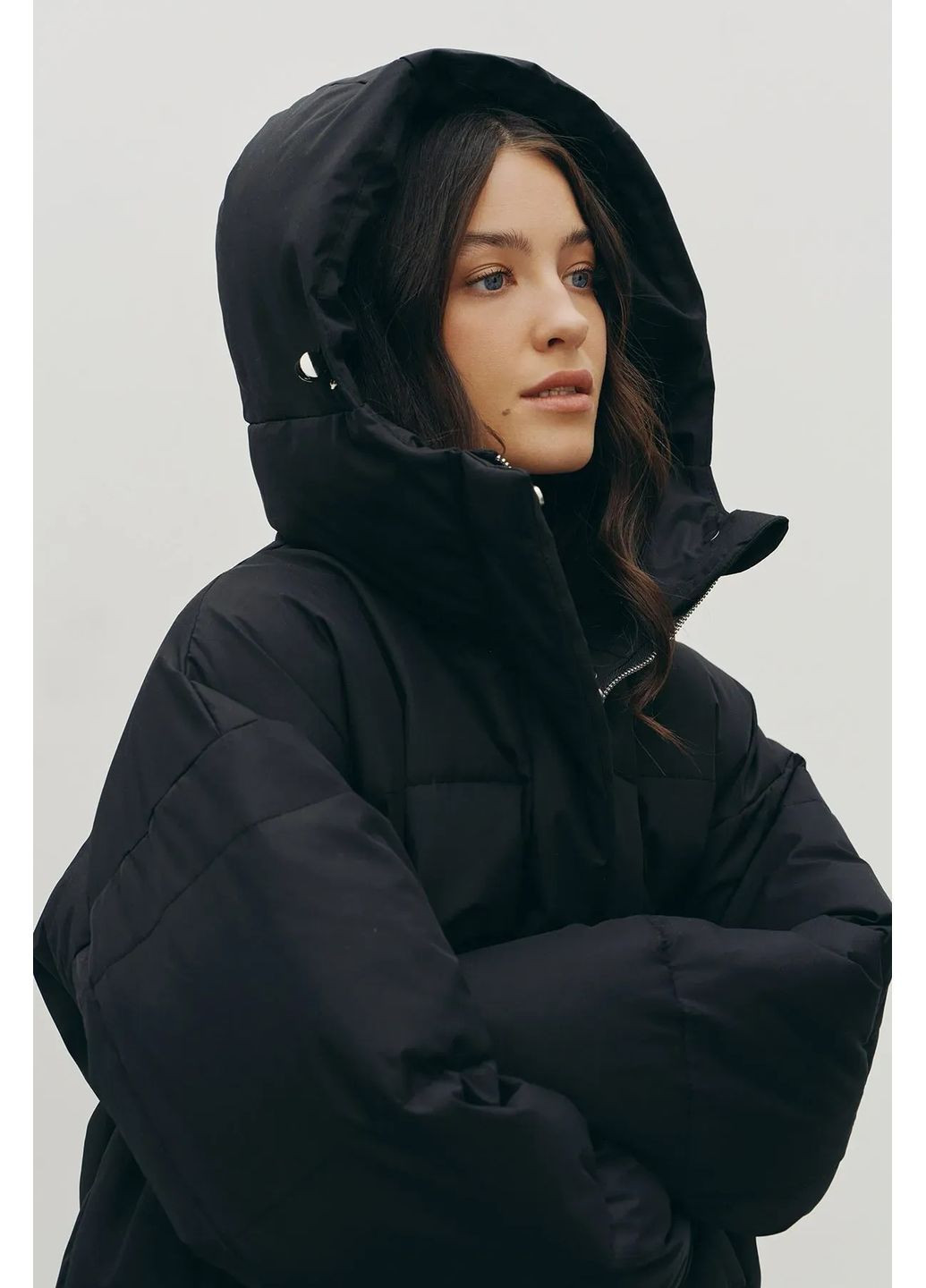 Черный зимний Пуховик Rica Mare