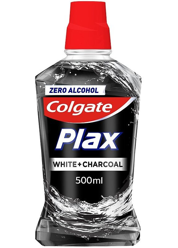 Ополіскувач для рота "Відбілювальний" з вугіллям, антибактеріальний Plax 500ml (2-920241) Colgate (369793958)