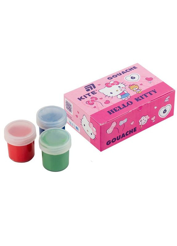 Гуаш, 6 кол., 20мл Kite (337467089)
