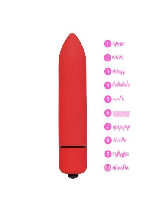 Фіолетова десятишвидкісна водонепроникна віброкуля - Вібратори No Brand (368893052)