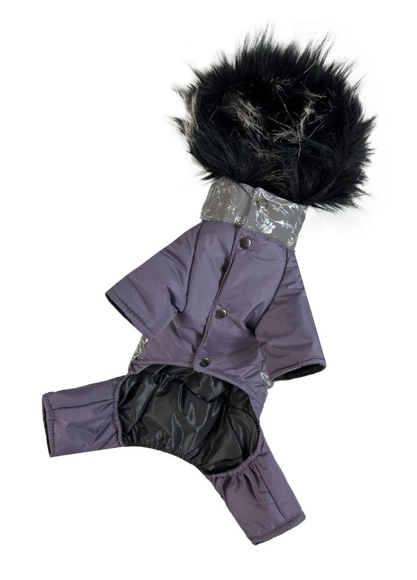 Зимний комбинезон из светоотражающей ткани, ажур фиолетовый, №2 Dogs Bomba (335841352)