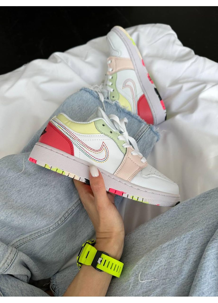 Комбіновані Осінні кросівки чоловічі nike air jordan 1 retro ember glow найк аір джордан No Brand