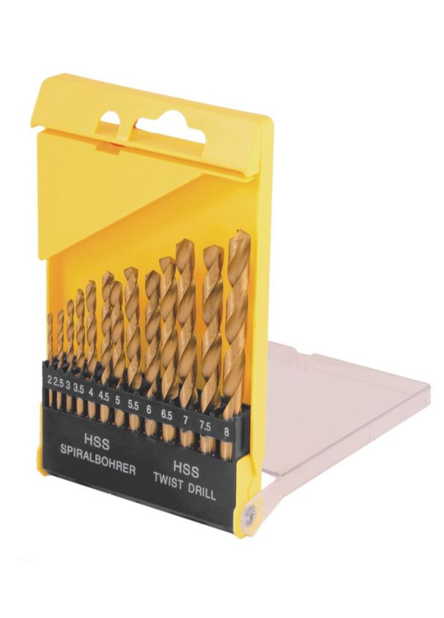 Набор сверл для металла 13 шт. (2-8 мм) титан (11-0413) Mastertool (353494641)