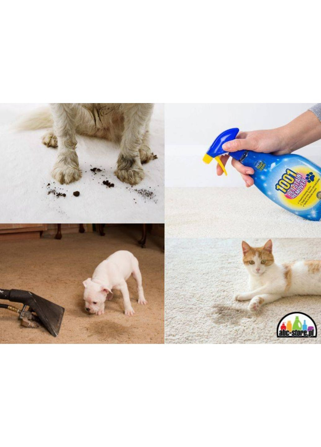Спрей для чистки ковров и обивки после животных Pet Stain Remover 500мл 1001 (279360640)