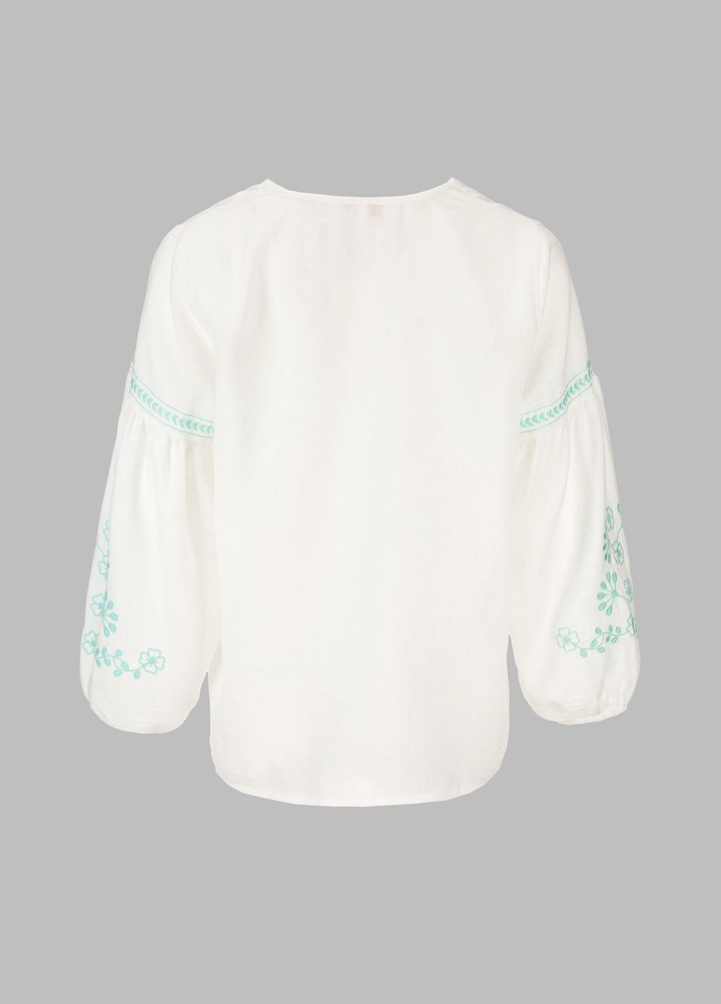 Комбинированная рубашка вышиванка женская 23038 бело-зеленый (2000990404114a) shop (2000990404114) Park Karon хлопок (365040798)