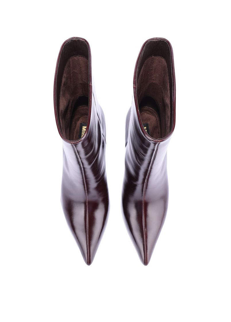 Осенние женские ботинки g068-710 бордовый масло кожа MIRATON