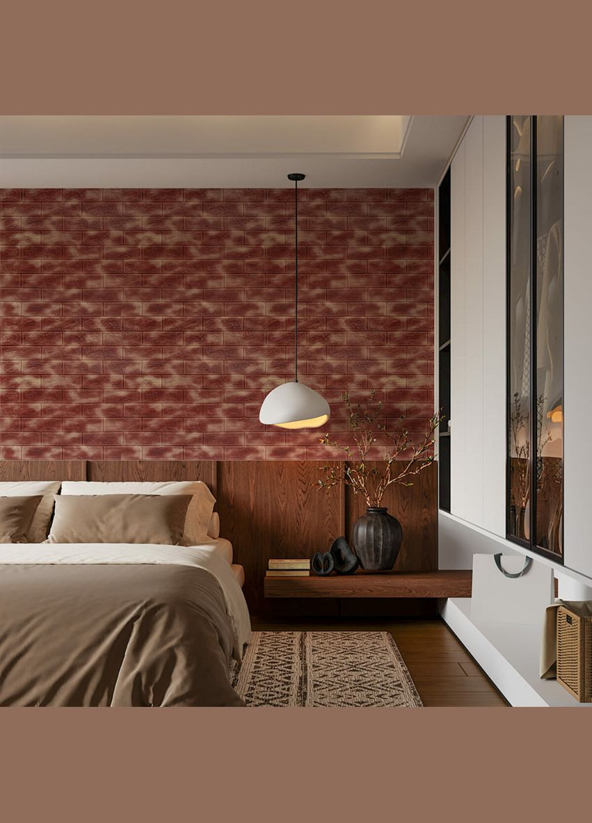 Стеновая 3D панель самоклейка с золотом Мрамор 700x770x3мм 3D Loft (300241624)