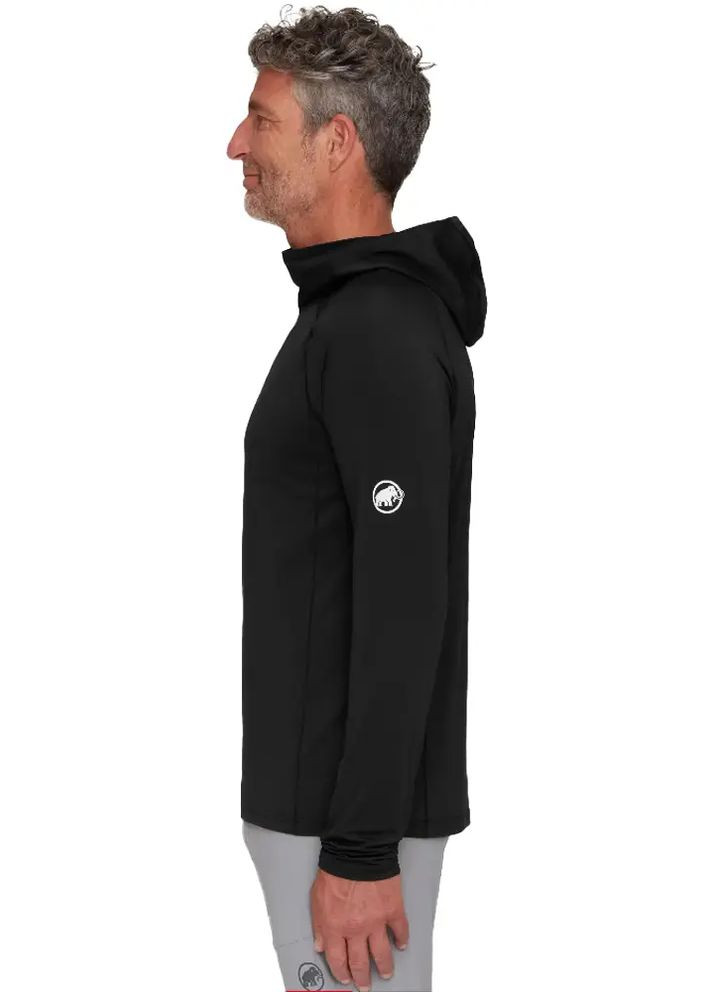 Черная реглан selun f sun hoody m 1016-01420 black Mammut