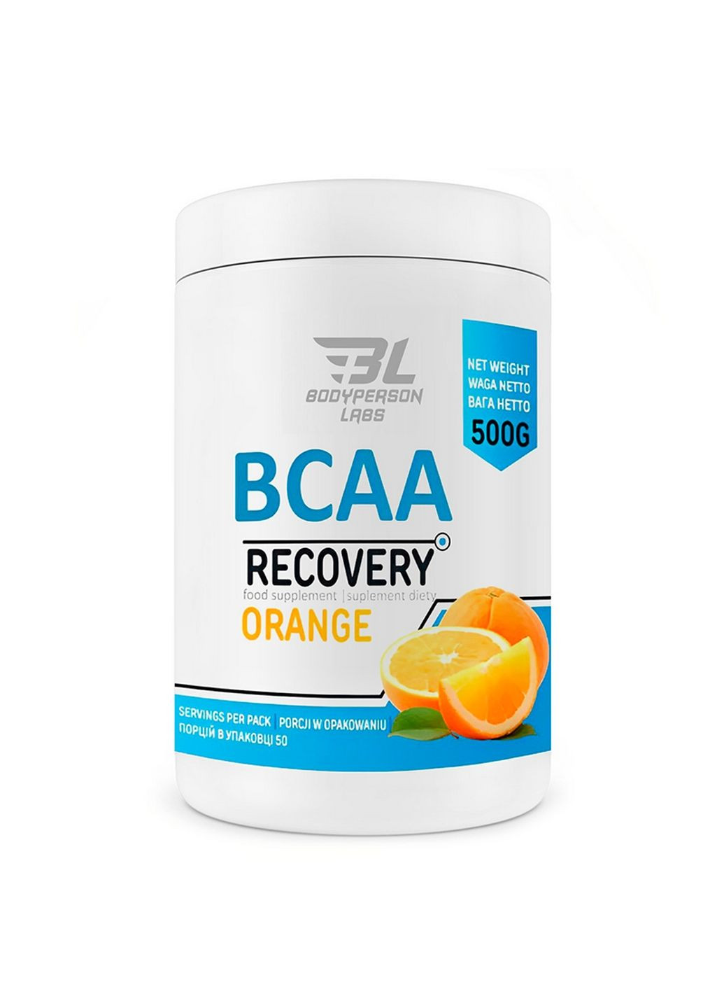 Аминокислота BCAA Labs BCAA Recovery, 500 грамм Апельсин Bodyperson Labs (293420120)
