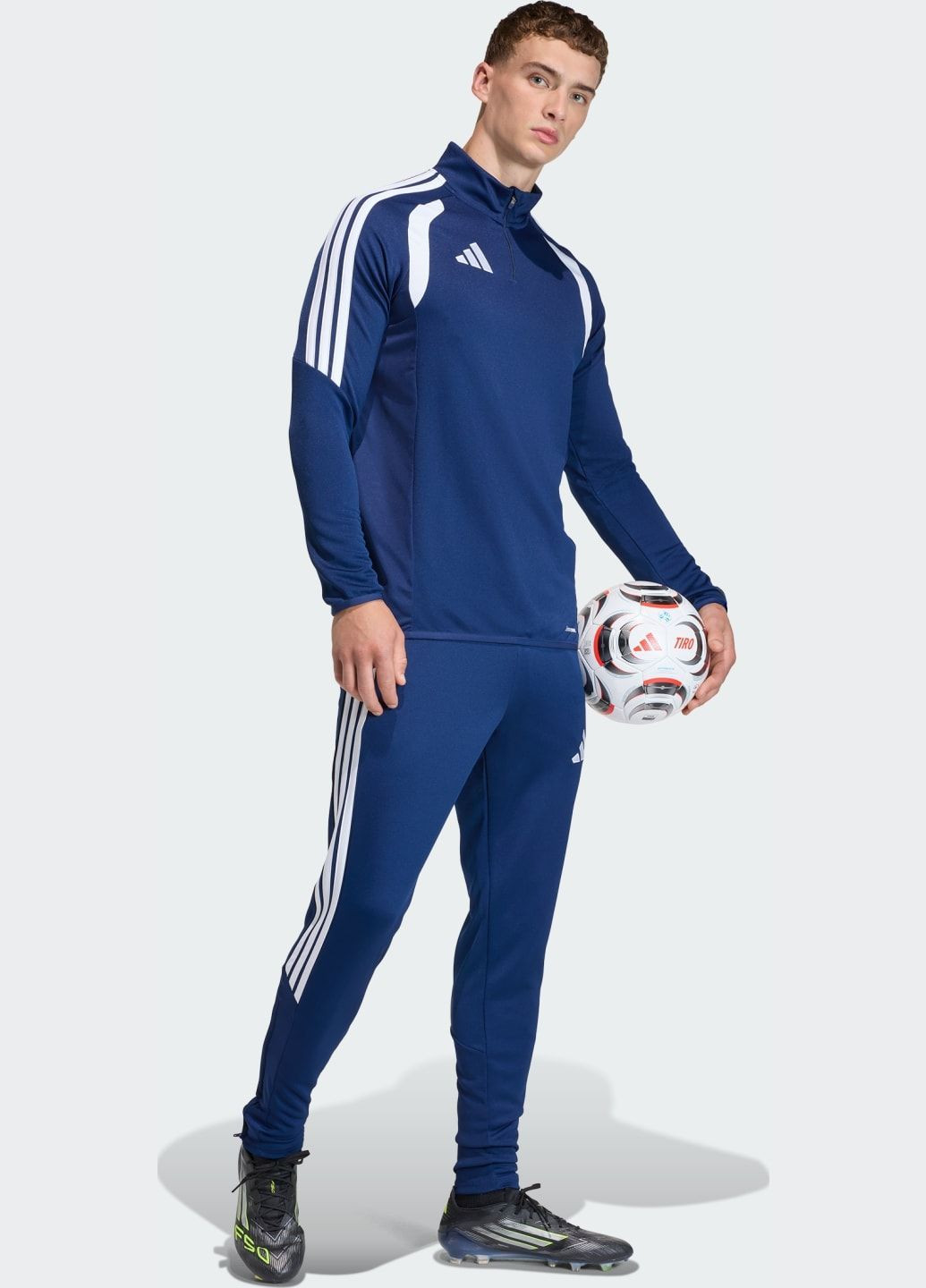 Синие спортивные демисезонные брюки adidas