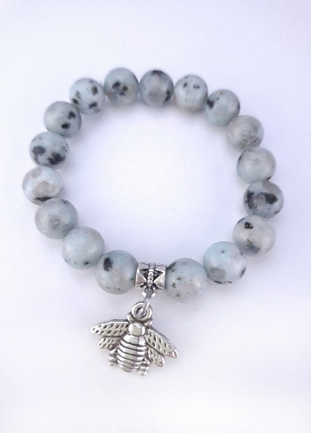 Браслет из натурального камня кварц 10мм Luvete (324392076)