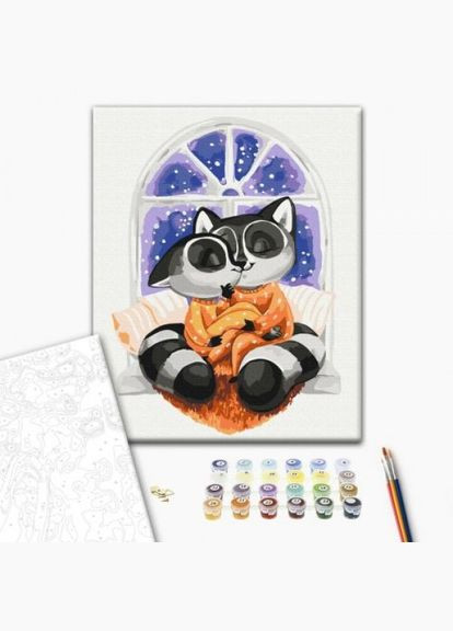 Картина за номерами "Оійти єнотиків" 40х50 см Brushme (318017998)