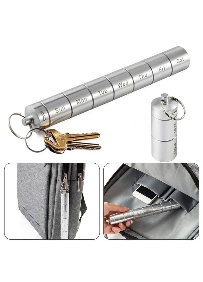 Контейнер для таблеток / Органайзер для хранения лекарства в неделю 7 дней No Brand (318359469)