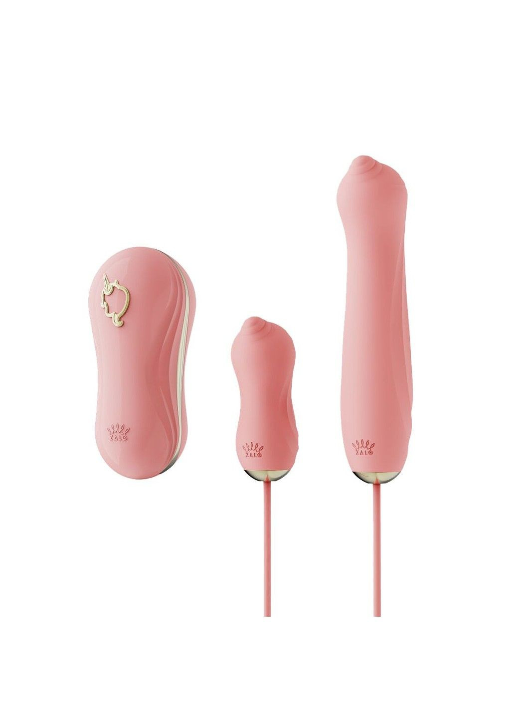 Набор 3 в 1 UNICORN Set Pink виброяйцо пульсатор вакуумный стимулятор многофункциональный вибратор Zalo (298349014)