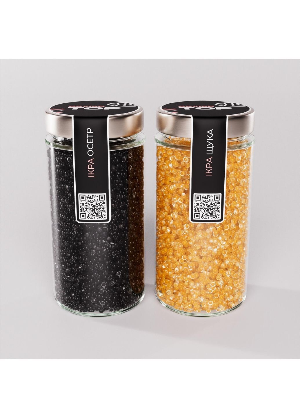 Набор из двух видов Икорного продукта CapsFood Икра Осётр + Щука PREMIUM, 500+500 грамм Ikorka (371993914)