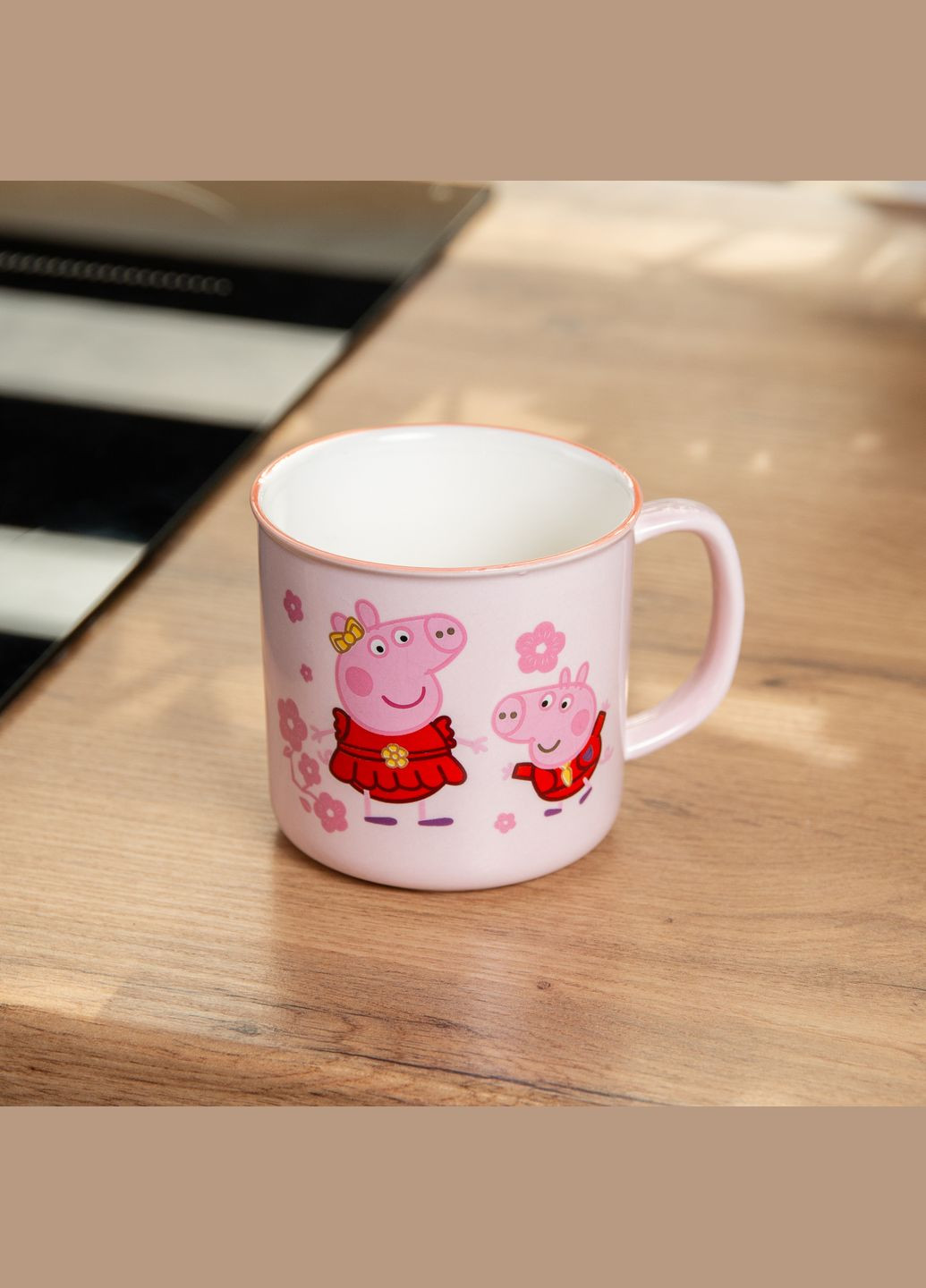 Чашка керамічна Peppa Pig 400 мл рожевий Yiwu HP-15-13 (302891840)