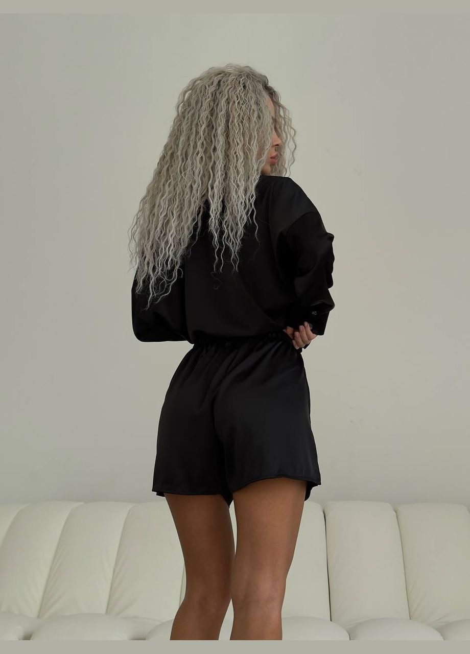 Чорна неймовірна піжама🥰✨ Luna