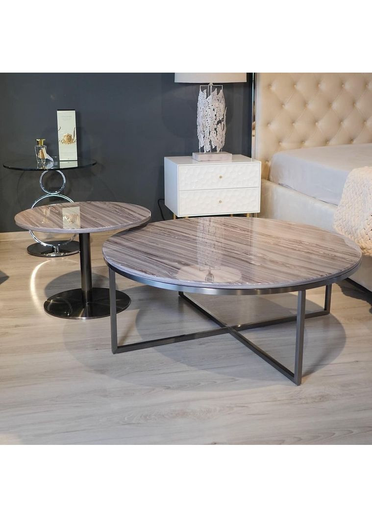 Столик журнальный круглый Оникс 100 Prestol (372178337)