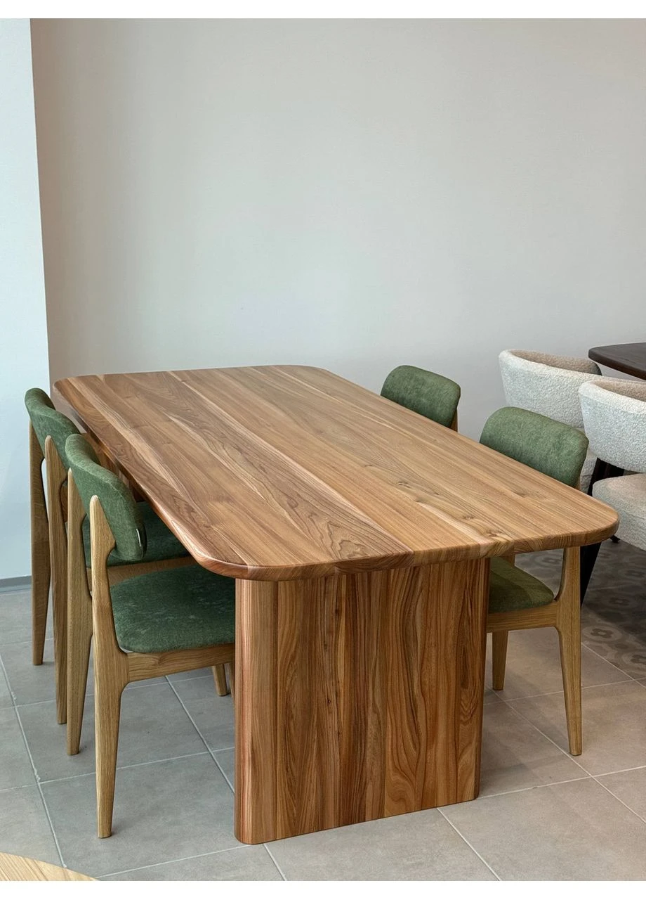 Дерев'яний стіл для кухні "Байрон" з масиву натурального дерева No Brand (393948959)