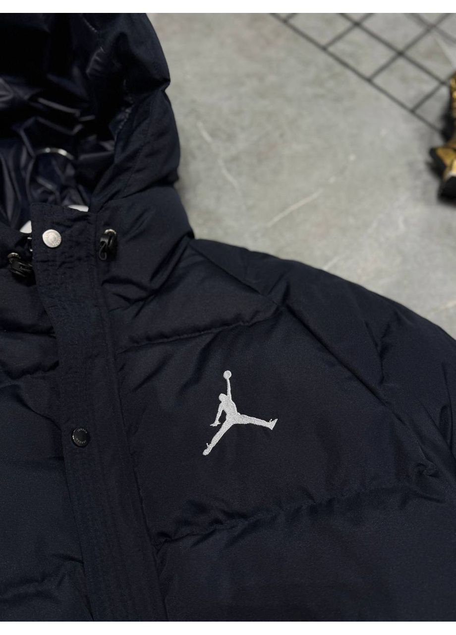 Темно-синяя мужская зимняя куртка No Brand