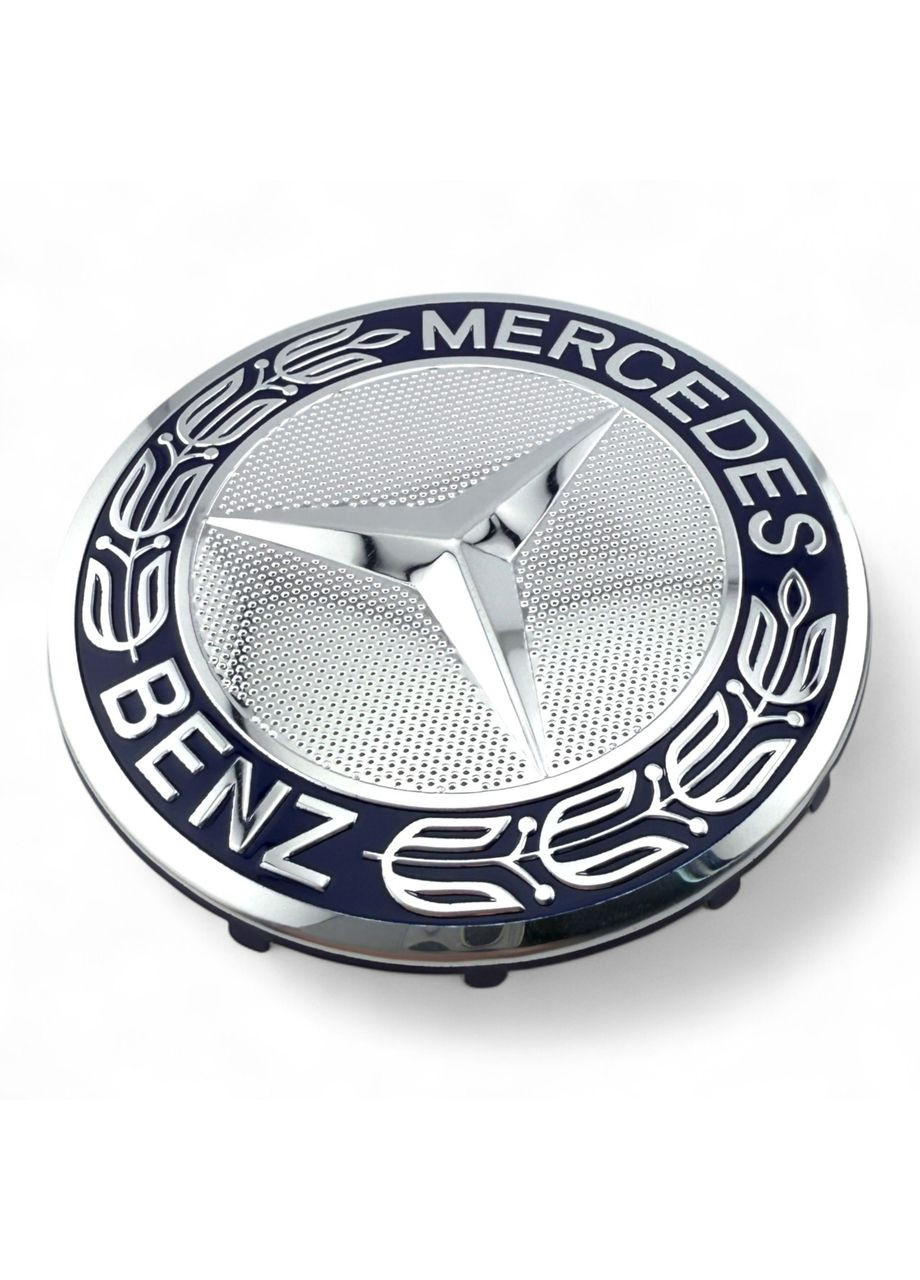 Ковпачки в диски Мерседес заглушка для дисків Mercedes 75/68 мм. Синій колосок (4 шт.) Mercedes-Benz (354698337)