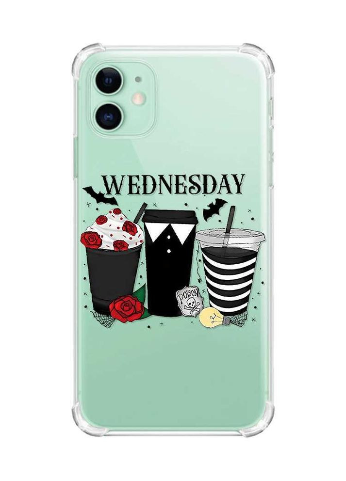 Чохол з потовщеними кутами на Apple iPhone 11 (6.1):: Коктейлі. Венздей (принт 216) Creative (360669268)