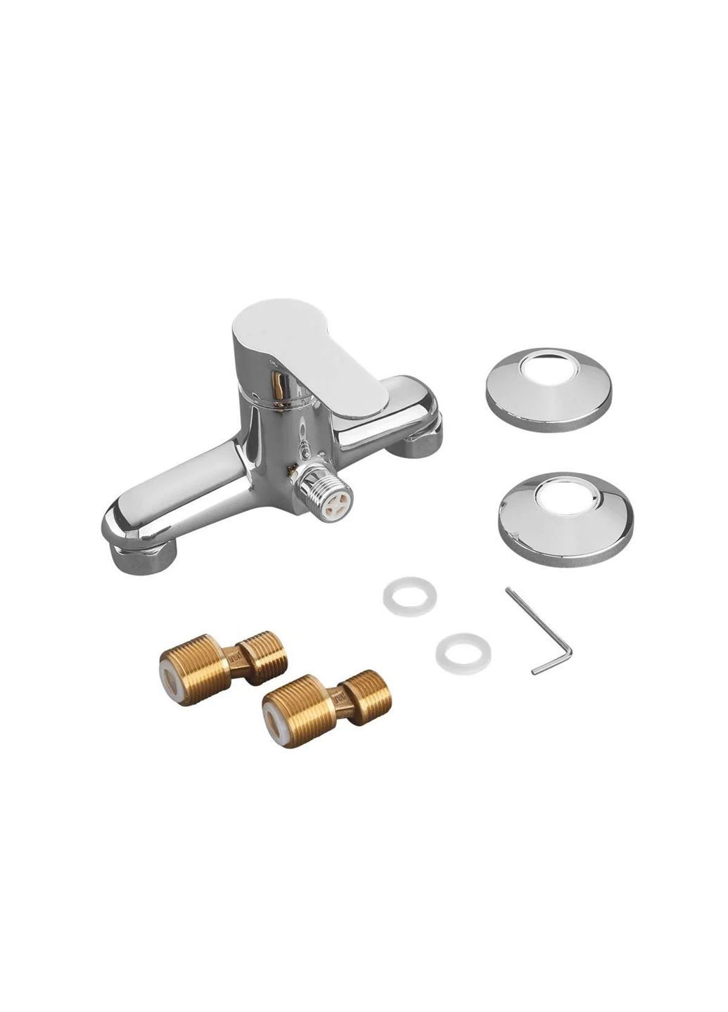 Смеситель для душа настенный 18х10,5х10,5 см серебристый Livarno home (369488112)