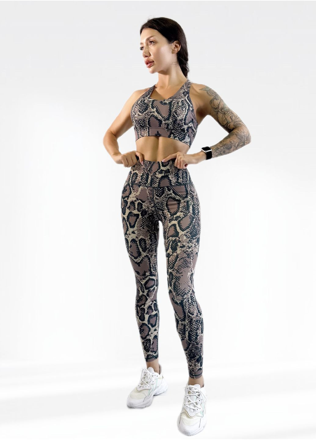 Костюм для фитнеса женский лосины пуш ап и топ LILAFIT (353834702)