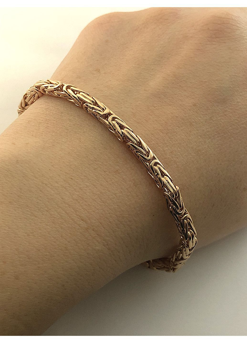 Позолочений чоловічий срібний браслет "Лисячий Хвіст"(Фокс, Візантія) DeLoS (364687949)