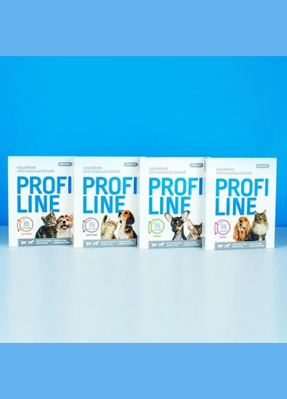 Нашийник Profiline для котів та собак 35 см, кораловий (інсектоакарицид) (*) ProVET (322589871)