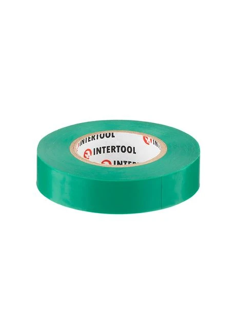 Стрічка ізоляційна 0.15мм*17мм*20м зелена Intertool IT-0051 (376297796)